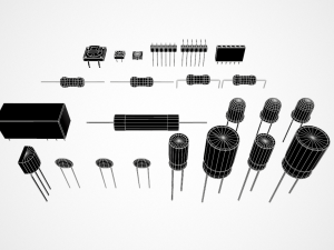 electronic components 3D-Modell