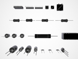 electronic components 3D-Modell