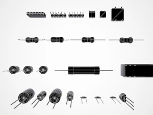 electronic components 3D Model