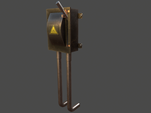 low poly electrical boxes Modello 3D