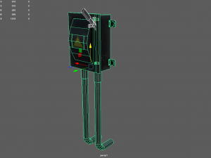 low poly electrical boxes Modello 3D