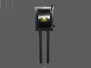 low poly electrical boxes Modello 3D