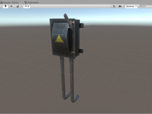 low poly electrical boxes Modello 3D