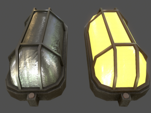 wall light - game ready low-poly 3D Model