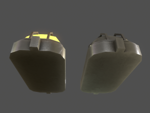 wall light - game ready low-poly Model 3D