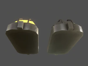 wall light - game ready low-poly 3D Model
