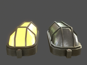 wall light - game ready low-poly Model 3D