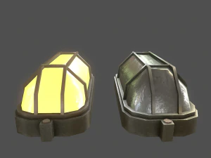 wall light - game ready low-poly 3D Model