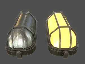 wall light - game ready low-poly 3D Model