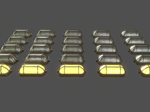 wall light - game ready low-poly Model 3D