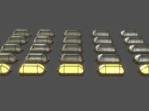 wall light - game ready low-poly 3D Model