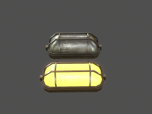 wall light - game ready low-poly Model 3D