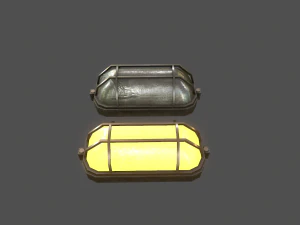 wall light - game ready low-poly 3D Model