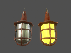 hanging light - game ready 3D 모델