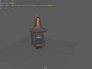 hanging light - game ready 3D Model