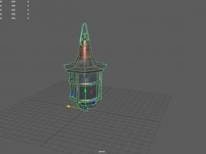 hanging light - game ready 3D Model