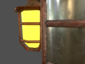 hanging light - game ready 3D Model