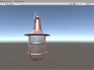 hanging light - game ready 3D Model