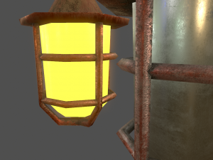 hanging light - game ready 3D Model