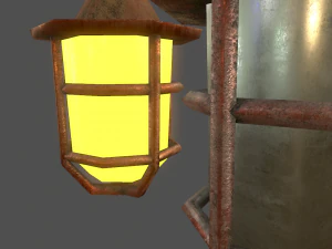 hanging light - game ready 3D Model