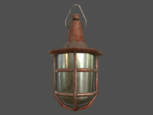 hanging light - game ready 3D Model