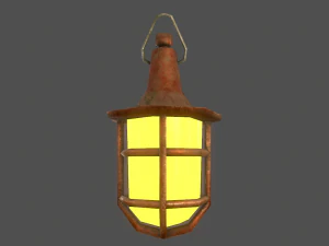 hanging light - game ready 3D Model