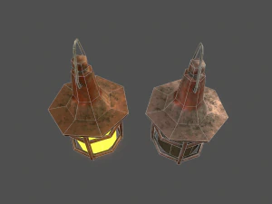 hanging light - game ready 3D Model