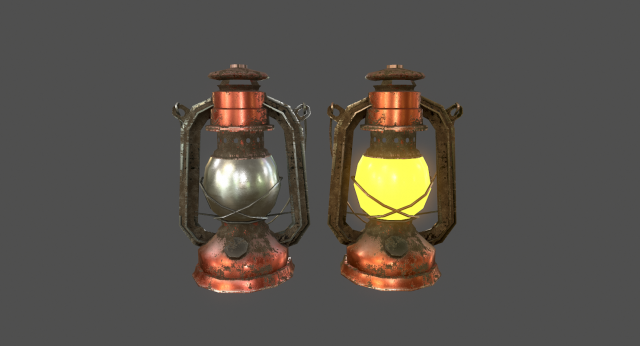 lamp - game ready Model 3D .c4d .max .obj .3ds .fbx .stl .blend 
