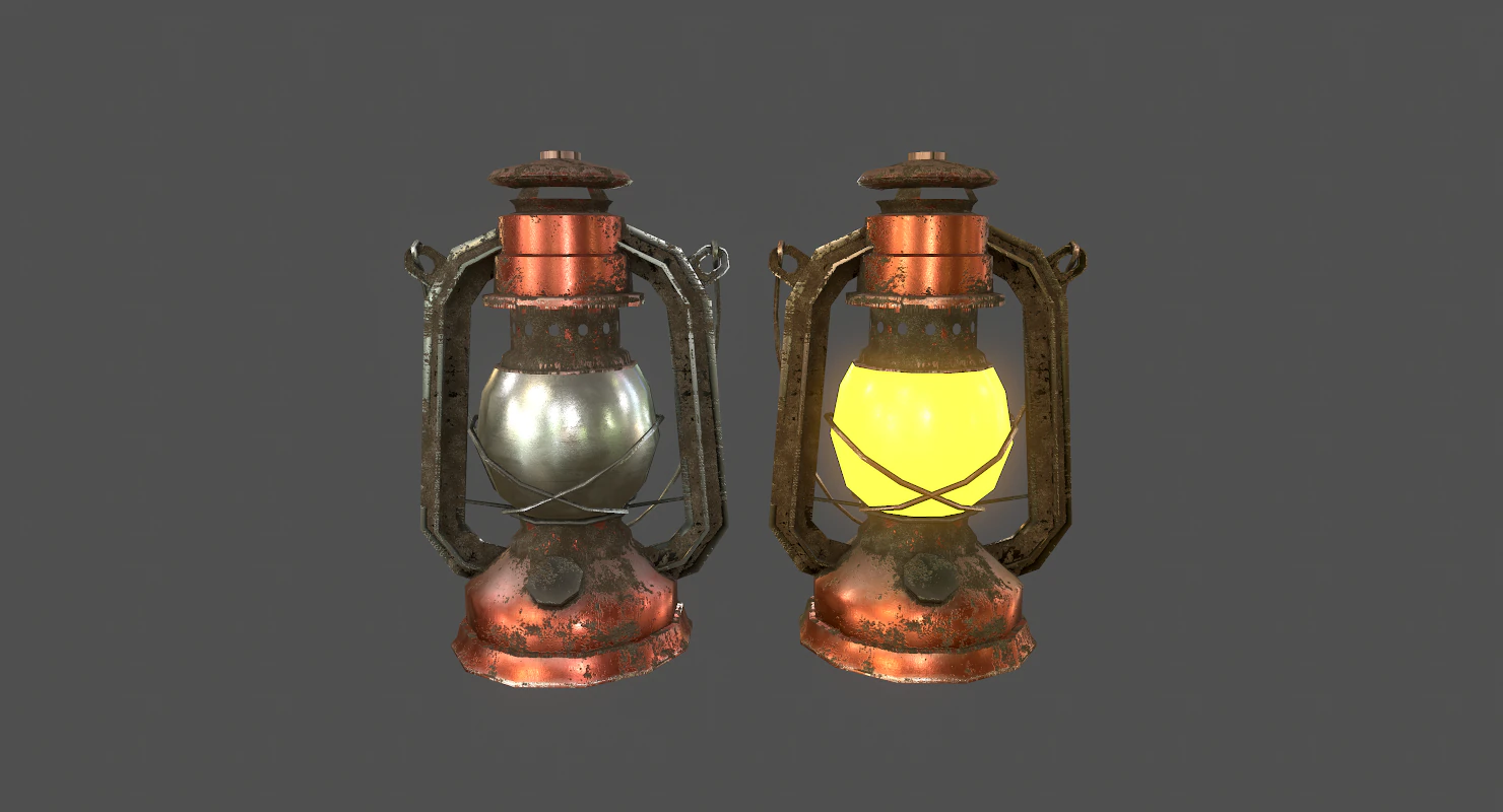 lamp - game ready 3D Model .c4d .max .obj .3ds .fbx .stl .blend