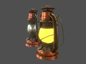 lamp - game ready Model 3D