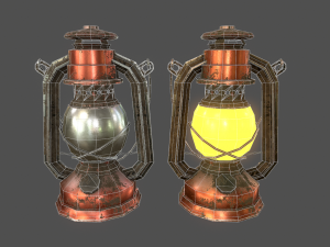 lamp - game ready Model 3D