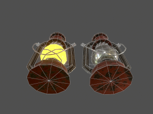 lamp - game ready Model 3D