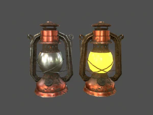 lamps set - game ready 3D Model