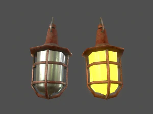 lamps set - game ready 3D Model