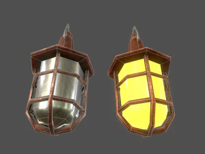 lamps set - game ready 3D Model
