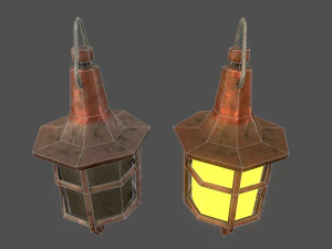 lamps set - game ready 3D Model