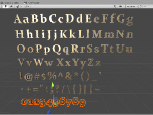 english letters - bronze 3D मॉडल