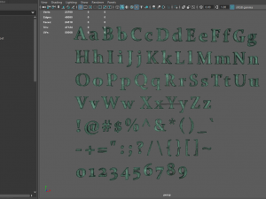 english letters - bronze corroded 3Dモデル