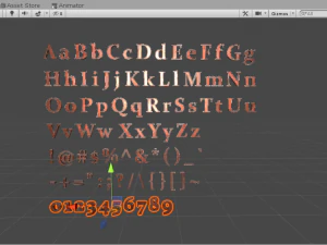 english letters - copper red 3D Model