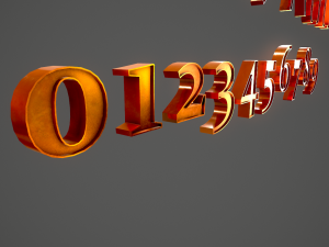 english letters - copper 3D Modell