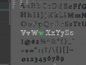 english letters - iron Model 3D