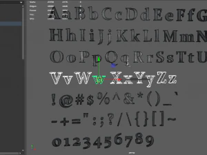 english letters - iron 3D Model