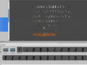 english letters - iron Model 3D