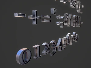 english letters - iron 3D Model