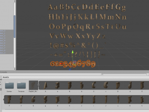 english letters - woods Model 3D
