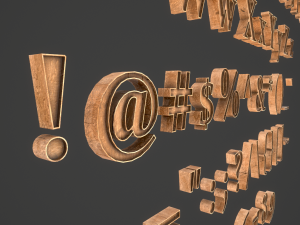 english letters - woods Model 3D