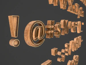 english letters - woods 3D Model
