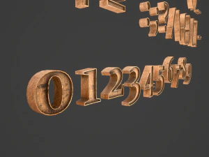 english letters - woods 3D Model
