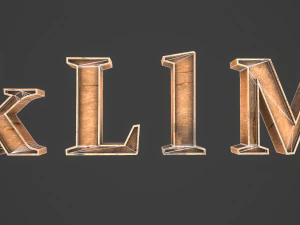 english letters - woods 3D Model