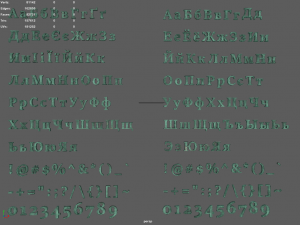 russian and ukrainian letters - bronze corroded 3D-Modell